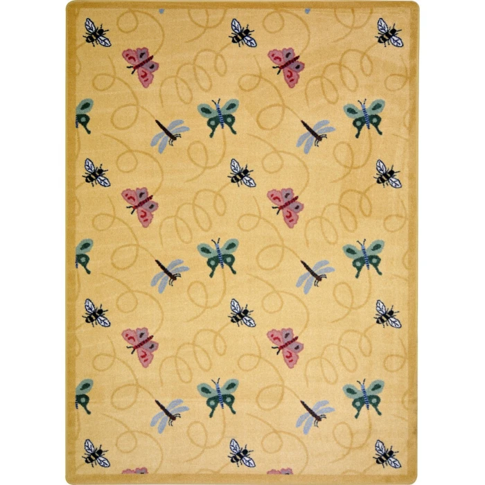 Joy Carpets Kaleidoscope Gold Wing Dings 3ft.10in. x 5ft.4in. Rect. Rug