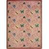 Joy Carpets Kaleidoscope Rose Wing Dings 5ft.4in. x 7ft.8in. Rect. Rug