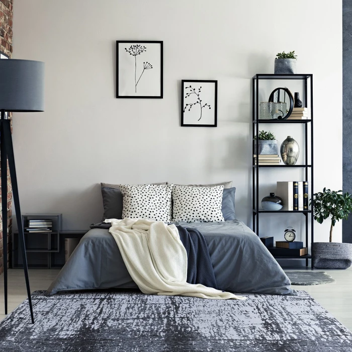 Joy Carpets First Take Charcoal Winterhaven 5ft.4in. x 7ft.8in. Rect. Rug