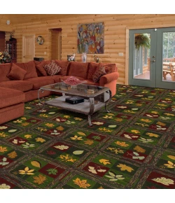 Joy Carpets Kaleidoscope Multi Woodland Trail 7ft.8in. x 10ft.9in. Rect. Rug