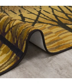 Joy Carpets First Take Goldenrod Woodland Way 7ft.8in. x 10ft.9in. Rect. Rug