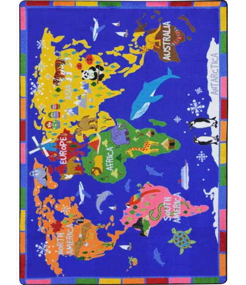 Joy Carpets Kid Essentials Multi World of Wonders 10ft.9in. x 13ft.2in. Rect. Rug