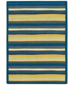 Joy Carpets Kid Essentials Bold Yipes Stripes 7ft.8in. x 10ft.9in. Rect. Rug