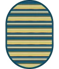 Joy Carpets Kid Essentials Bold Yipes Stripes 10ft.9in. x 13ft.2in. Oval Rug