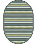 Joy Carpets Kid Essentials Soft Yipes Stripes 5ft.4in. Round Rug