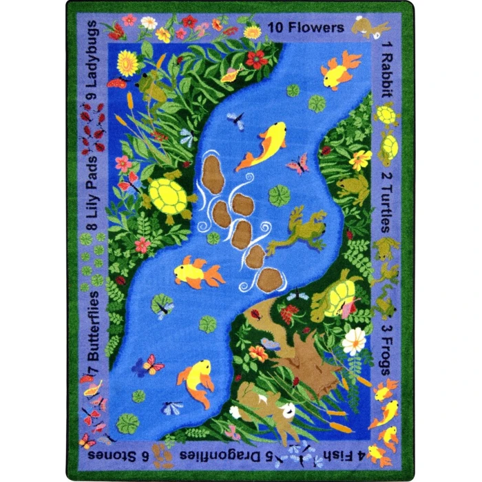 Joy Carpets Kid Essentials Multi You Can Find 3ft.10in. x 5ft.4in. Rect. Rug