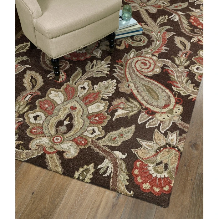 Kaleen Helena Chocolate 3204-40-268 2 ft. 6 in. X 8 ft. Runner Rug