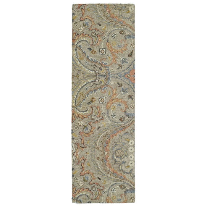 Kaleen Helena Grey 3206-75-2612 2 ft. 6 in. X 12 ft. Runner Rug