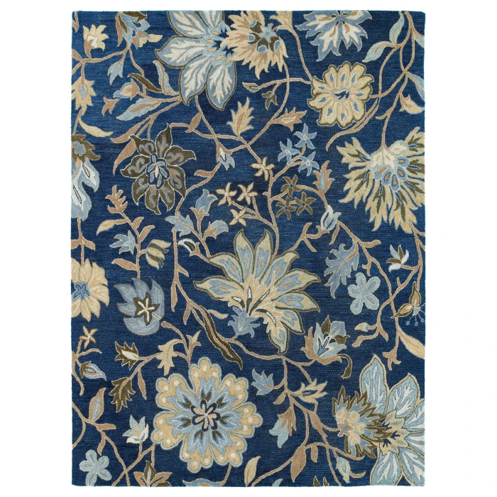 Kaleen Brooklyn Blue 5304-17-769 7 ft. 6 X 9 ft. Rectangle Rug