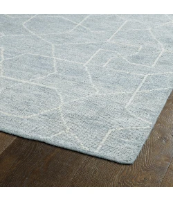 Kaleen Solitaire Lt. Blue SOL04-79 9 ft. 6 in. X 13 ft.  Rectangle Rug