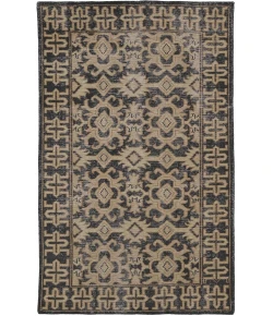 Kaleen Restoration Black RES04-2 4 ft. X 6 ft.  Rectangle Rug