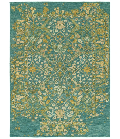 Kaleen Elijah Turquoise ELI96-78-579 5 ft. X 7 ft. 9 in. Rectangle Rug