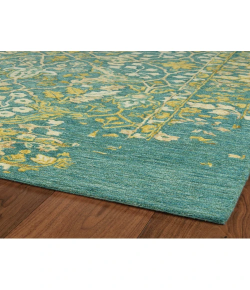 Kaleen Elijah Turquoise ELI96-78-579 5 ft. X 7 ft. 9 in. Rectangle Rug