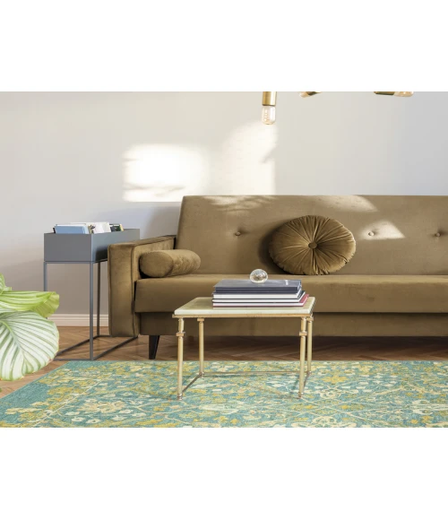 Kaleen Elijah Turquoise ELI96-78-579 5 ft. X 7 ft. 9 in. Rectangle Rug