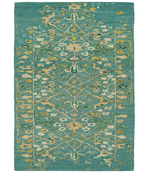 Kaleen Elijah Turquoise ELI96-78-579 5 ft. X 7 ft. 9 in. Rectangle Rug