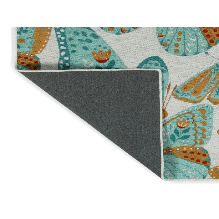 Kaleen Critter Comforts Lt. Blue HCC01-79-55 RD 5 ft. X 5 ft. Round Rug
