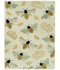 Kaleen Critter Comforts White HCC02-76-810 8 ft. X 10 ft. Rectangle Rug
