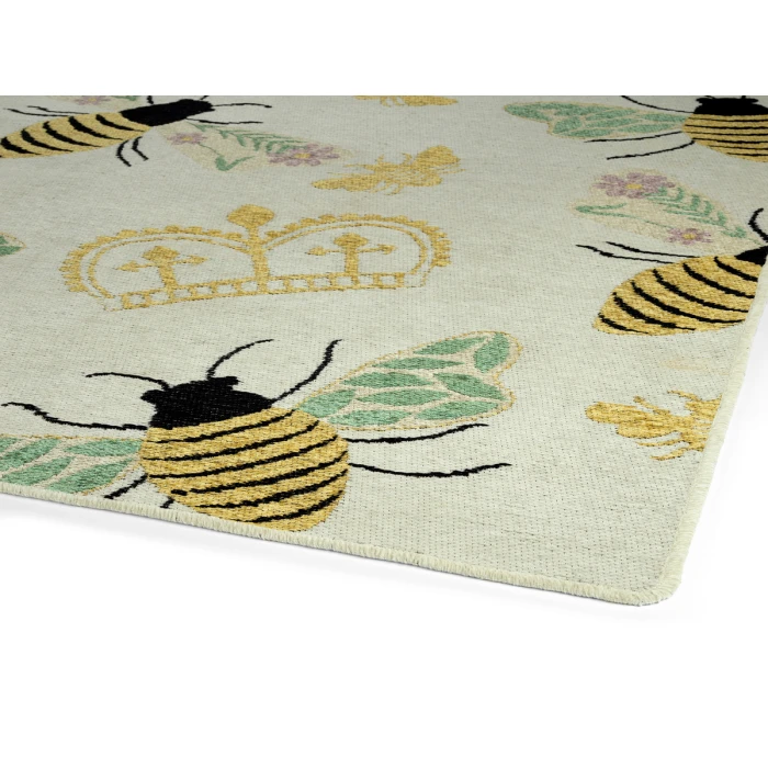 Kaleen Critter Comforts White HCC02-76-810 8 ft. X 10 ft. Rectangle Rug