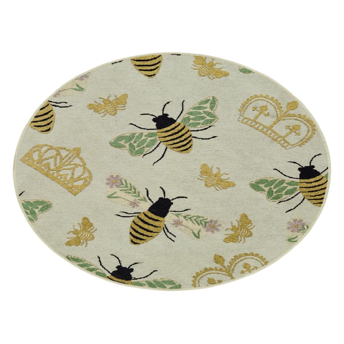 Kaleen Critter Comforts White HCC02-76-810 8 ft. X 10 ft. Rectangle Rug