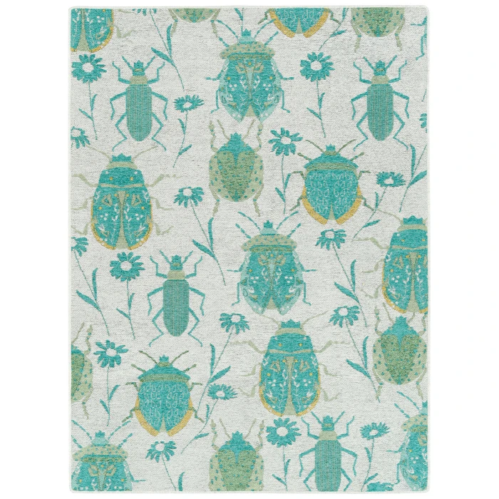 Kaleen Critter Comforts Turquoise HCC03-78-810 8 ft. X 10 ft. Rectangle Rug