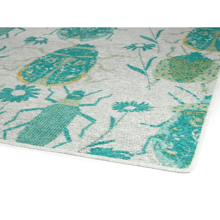Kaleen Critter Comforts Turquoise HCC03-78-810 8 ft. X 10 ft. Rectangle Rug