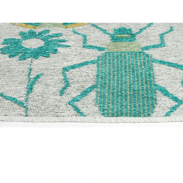 Kaleen Critter Comforts Turquoise HCC03-78-810 8 ft. X 10 ft. Rectangle Rug