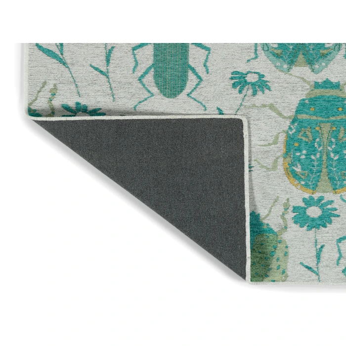 Kaleen Critter Comforts Turquoise HCC03-78-810 8 ft. X 10 ft. Rectangle Rug