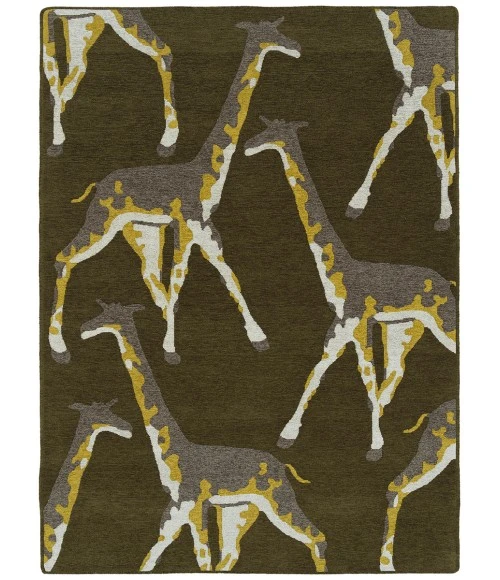 Kaleen Forever Fauna Green HFA01-50-810 8 ft. X 10 ft. Rectangle Rug