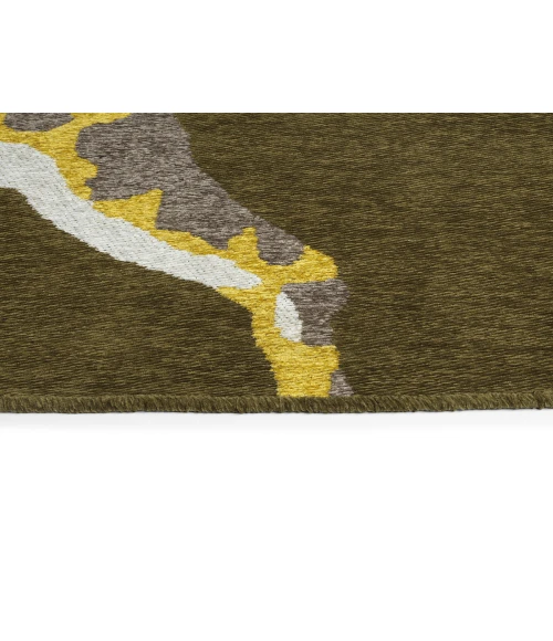 Kaleen Forever Fauna Green HFA01-50-810 8 ft. X 10 ft. Rectangle Rug