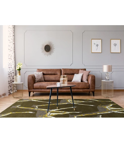 Kaleen Forever Fauna Green HFA01-50-810 8 ft. X 10 ft. Rectangle Rug