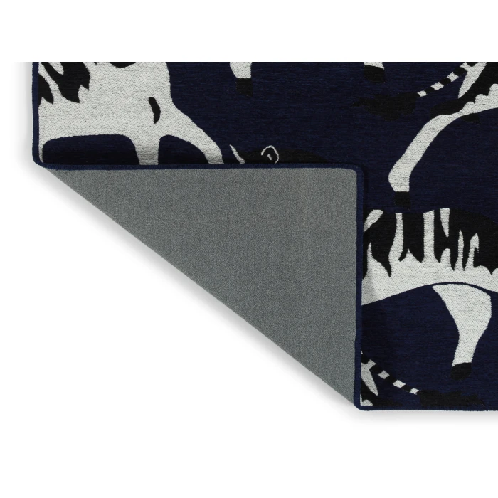 Kaleen Forever Fauna Navy HFA02-22-55 RD 5 ft. X 5 ft. Round Rug