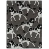 Kaleen Forever Fauna Charcoal HFA02-38 5 ft. X 5 ft.  Round Rug