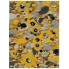 Kaleen Flora Fantasies Gold HFL01-5 5 ft. 9 in. X 5 ft. 9 in.  Round Rug