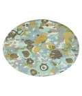 Kaleen Flora Fantasies Seafoam HFL01-104-5959 RD 5 ft. 9 in. X 5 ft. 9 in. Round Rug