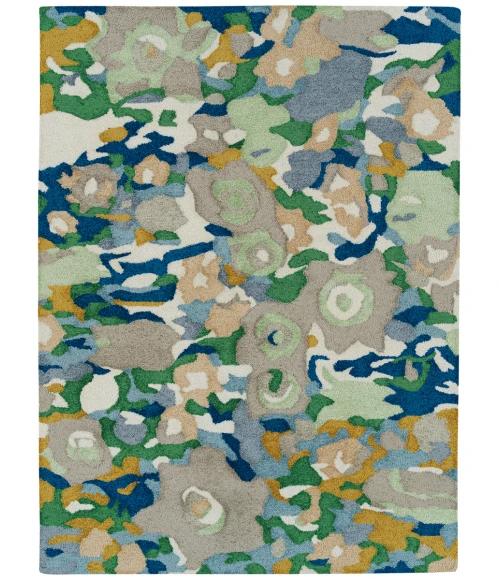 Kaleen Flora Fantasies Blue HFL01-17-58 5 ft. X 8 ft. Rectangle Rug