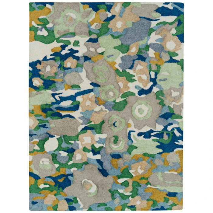 Kaleen Flora Fantasies Blue HFL01-17 -8106 8 ft. X 10 ft. 6 in. Rectangle Rug