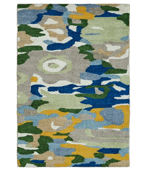 Kaleen Flora Fantasies Blue HFL01-17-58 5 ft. X 8 ft. Rectangle Rug