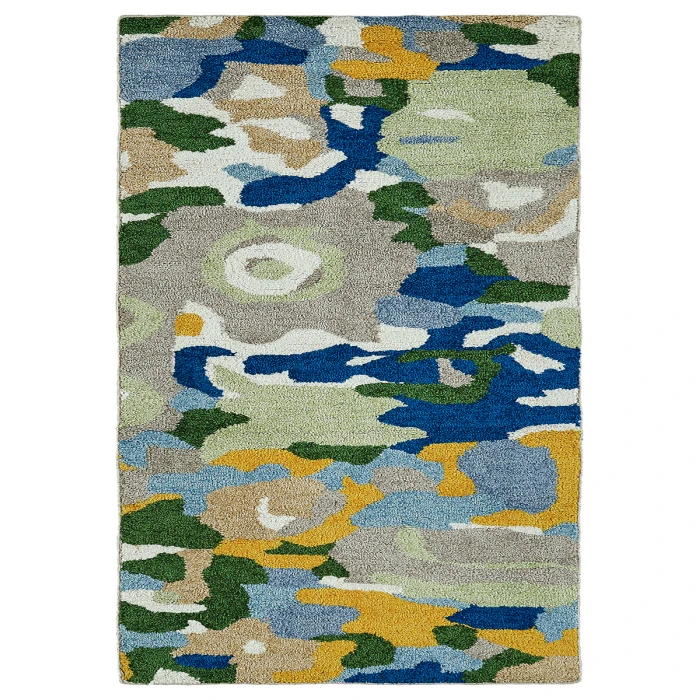 Kaleen Flora Fantasies Blue HFL01-17 -8106 8 ft. X 10 ft. 6 in. Rectangle Rug