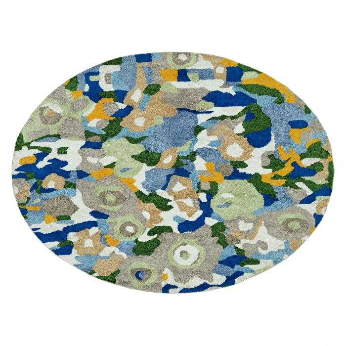 Kaleen Flora Fantasies Blue HFL01-17 -8106 8 ft. X 10 ft. 6 in. Rectangle Rug