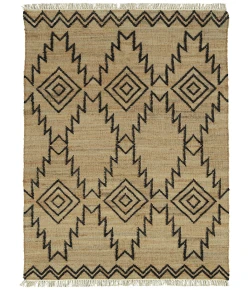Kaleen Natural Jute Black HJT05-2 9 ft. X 12 ft.  Rectangle Rug