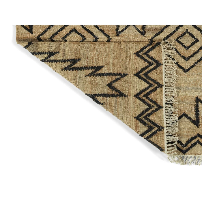 Kaleen Natural Jute Black HJT05-02-912 9 ft. X 12 ft. Rectangle Rug