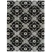 Kaleen Peranakan Tile Black HPT01-2 5 ft. 9 in. X 5 ft. 9 in.  Round Rug