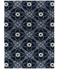Kaleen Peranakan Tile Denim HPT01-10-5959 RD 5 ft. 9 in. X 5 ft. 9 in. Round Rug