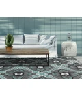 Kaleen Peranakan Tile Spa HPT01-56-5959 RD 5 ft. 9 in. X 5 ft. 9 in. Round Rug