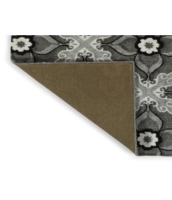 Kaleen Peranakan Tile Grey HPT01-75 5 ft. 9 in. X 5 ft. 9 in.  Round Rug