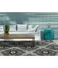 Kaleen Peranakan Tile Grey HPT01-75-58 5 ft. X 8 ft. Rectangle Rug