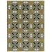 Kaleen Peranakan Tile Sage  HPT02-59 5 ft. X 8 ft.  Rectangle Rug