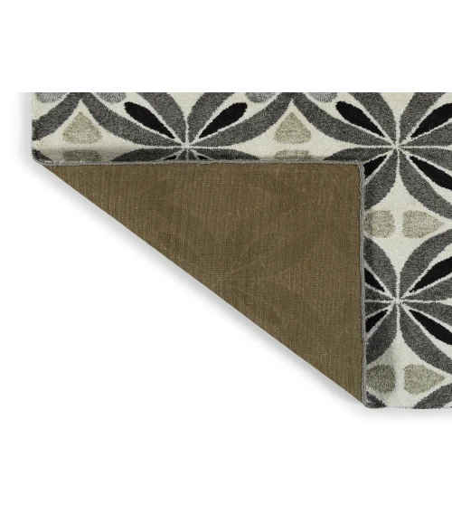 Kaleen Peranakan Tile Grey HPT02-75-58 5 ft. X 8 ft. Rectangle Rug