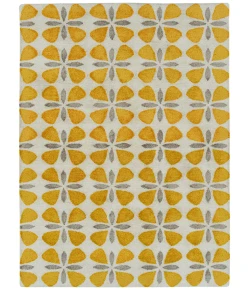 Kaleen Peranakan Tile Gold HPT03-5 5 ft. X 8 ft.  Rectangle Rug