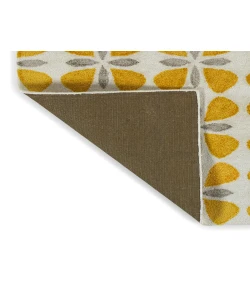 Kaleen Peranakan Tile Gold HPT03-5 5 ft. X 8 ft.  Rectangle Rug